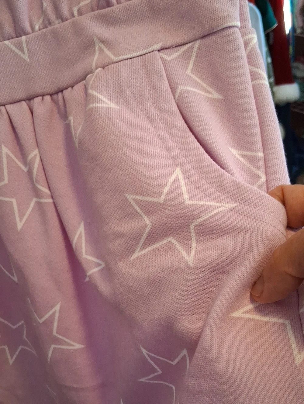 Gymboree Lavender Star Print Pajama Romper/Lounging Dress L(10-12)